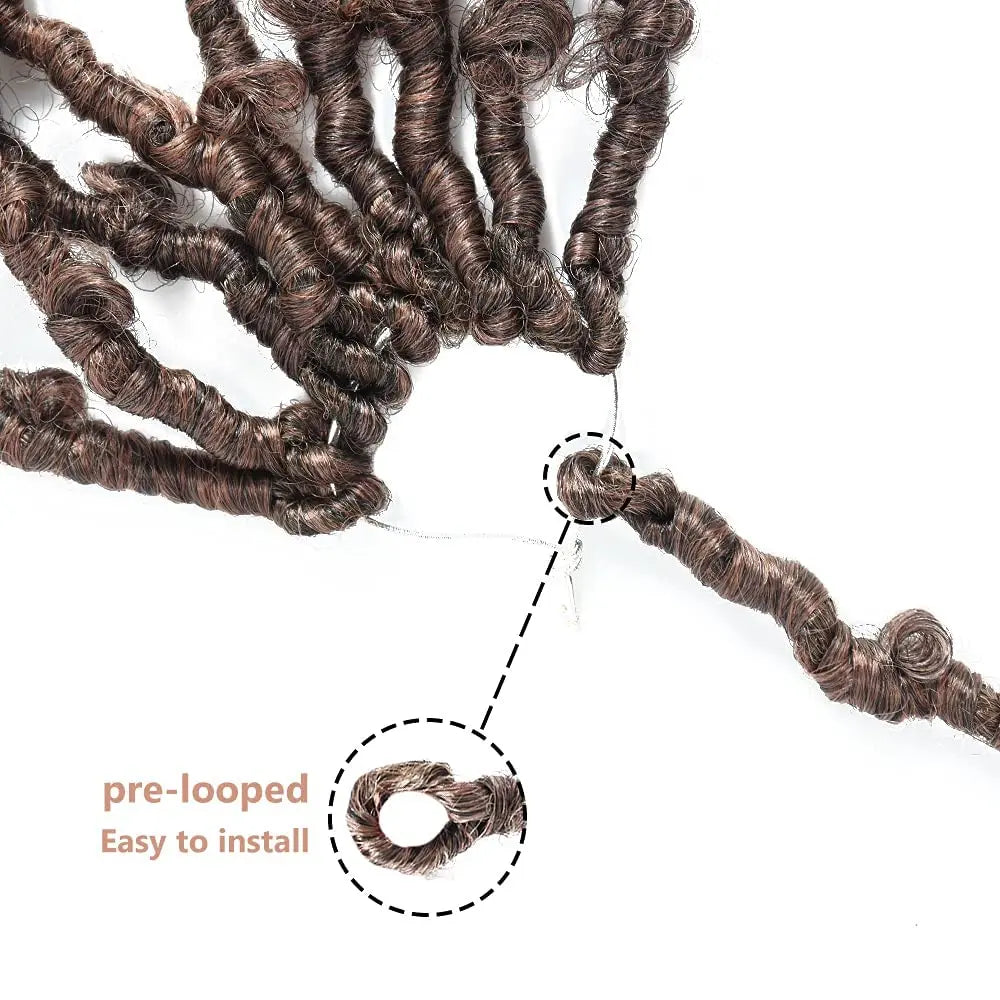 Toyotress Distressed Butterfly Locs Pre-twisted Distressed Synthetic Crochet Hair